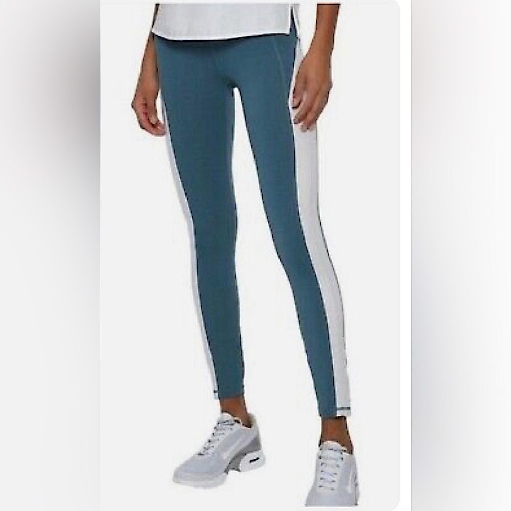 Iris & Ink Athletic Pantaloni Leggings Tapestry Blue White Women’s Size S